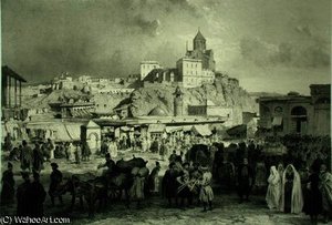 The Bazaar In Maidan Square — Grigory Grigorievich Gagarin