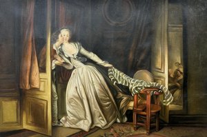 The Stolen Kiss (le Baiser À La Dérobée) - Jean-honoré Fragonard — Jean-honoré Fragonard, Rococo