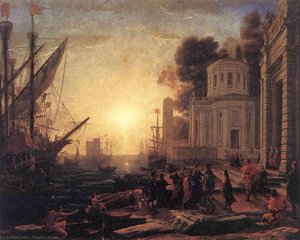 The Disembarkation Of Cleopatra At Tarsus — Claude Lorrain (claude Gellée)