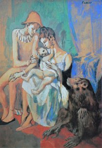 Familia De Acróbatas Con Mono — Pablo Picasso