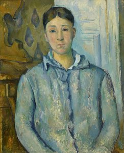 Madame Cézanne In Blau — Paul Cézanne, Post-impressionismus