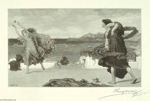 Greek Girls Playing Ball — Henry Wolf