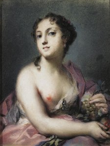 Autumn — Rosalba Carriera, Rococo Style