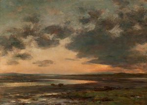 A Sunset View Of Aberlady Bay, Low Tide — William Darling Mckay