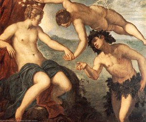 Ariadne, Venus And Bacchus — Jacopo Tintoretto, Baroque Baroque