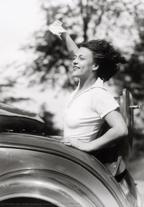 Eva Szaplone In A Rumbleseat — Martin Munkácsi