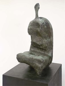 Seated Woman; Thin Neck — Henry Moore