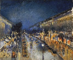 Boulevard Montmartre At Night Sun — Kamij Pisaro