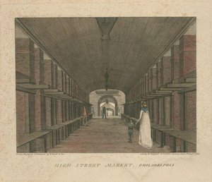 High Street Market. Philadelphia — Thomas Birch