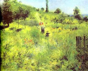 Country Footpath In The Summer — Pierre-auguste Renoir, Impressionism