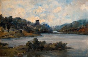 Dolbadarn Castle And Lake — Joseph Alfonso Toft