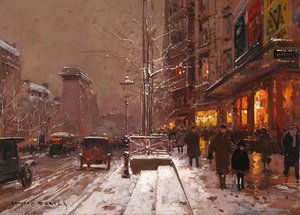 St.denis, Winter — Edouard Cortès, Post-impressionism