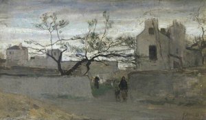 Courtyard Landscape — Jacob Henricus Maris