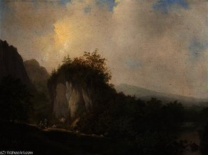 Landscape With Peasants — Johannes Warnardus Bilders