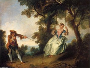 The Swing — Nicolas Lancret, Rococo Art