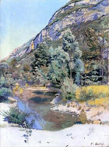 At The Foot Of Mr. Saleve — Ferdinand Hodler