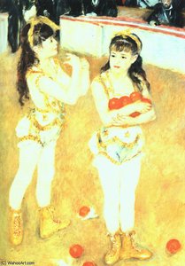 Jugglers At The Cirque Fernando, The Art Instit — Pierre-auguste Renoir, Impressionism