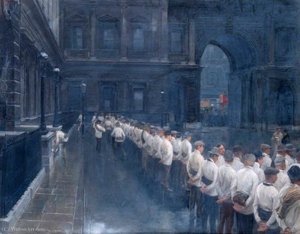 Volunteers Drilling in the Courtyard of Burlington House