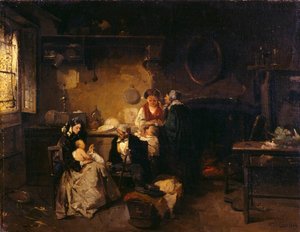 The Visit To The Nurse — Domenico Induno