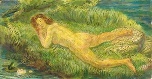 Nude And Frog — John French Sloan