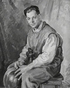 A Spotter, Heavy Aa, Canadian Forces — Henry Lamb, Post-impressionism