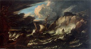 Storm At Sea — Pieter The Younger Holsteyn