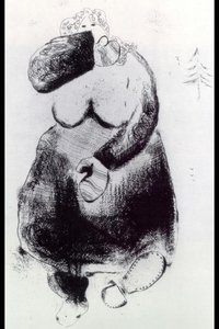 Madame Moineau (die Spatzenfrau) — Marc Chagall