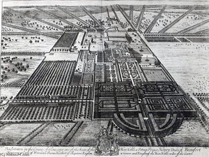 Badminton House In The County Of Gloucester; Engraved By Johannes Kip