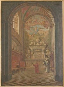 INTERIEUR D'EGLISE (TOMBEAU DE SANNAZAR A NAPLES)