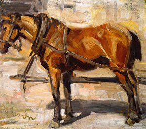 Small Study Of A Horse I — Franz Marc, German Expressionism