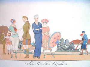 Les Allies A Versailles — Georges Barbier