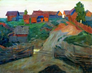 Entrance To The Village — Isaak Ilyich Levitan, Realism
