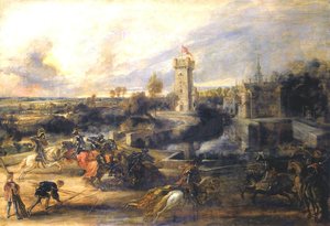 Tournament In Front Of Castle Steen — Peter Paul Rubens, Baroque Grandeur