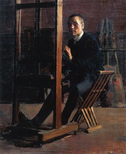 Self-portrait At The Easel — Akseli Gallen-kallela