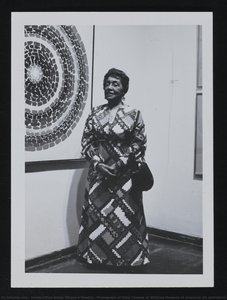 Photograph Of Alma Thomas At Whitney Museum Of American Art Exhibition Opening — Unidentified Artist, Harper's Weekly