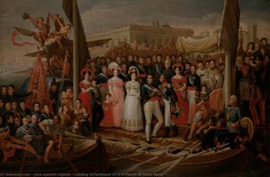 Landing of Ferdinand VII in El Puerto de Santa Maria