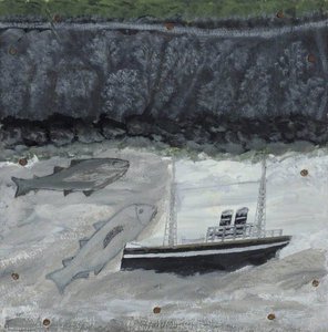 Land, Fish And Motor Vessel — Alfred Wallis, Impressionism