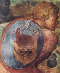 The Conversion Of Saul (detail - ) — Michelangelo Buonarroti, High Renaissance