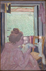 Mère Et Enfant Maternité À La Fenêtre (autre Titre) — Denis Maurice