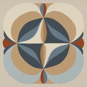 Symmetry Of Silence: A Meditative Study In Earthly Tones And Organic Geometry — Laurent Fabre, Neo-abstract Art