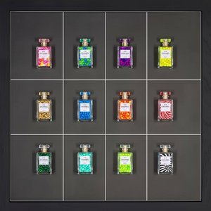 Chromatic Order: A Meditative Grid Of Prismatic Essences In Twelve Radiant Compartments — Pauline Sanchez