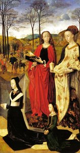 Sts Margaret And Mary Magdalene With Maria Portinari — Hugo Van Der Goes, Early Netherlandish