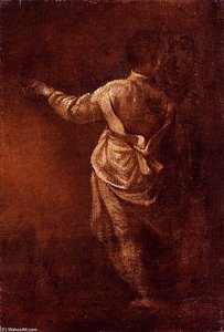 Study Of A Young Boy, Seen From Behind