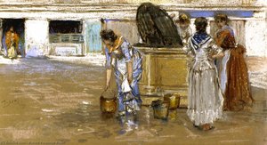 A Gossiping Place In Venice — Robert Frederick Blum