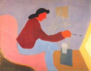 Female Painter — Milton Avery