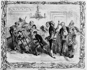 Christmas In The Servant's Hall — Hablot Knight Browne