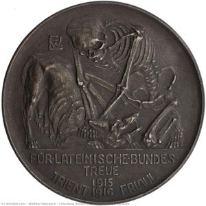 Totentanz Series: Death Chokes Italy Obverse — Walther Eberbach