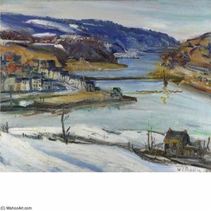 Pennsylvania Scene, Easton — Walter Emerson Baum