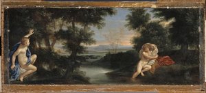 Salmacis Et Hermaphrodite — Albani Francesco (l'albane), Baroque