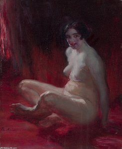 Seated Nude — Filipp Andreevich Maliavin